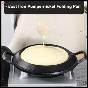 【Vktech】Pre-Seasoned Cast Iron Skillet with Dual Handles Durable Non-Stick Pan for Gas Stove 12-inch Black【1-3 days Delivery】