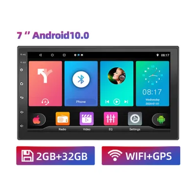 Monqiqi android 9 inch mobil/tv android 9 inch mobil 4+32G Android 12 Mobil Radio Stereo HD 1080P 2.5D Kaca Antigores Mobil 10.1 MP5 Player Dengan Bluetooth WIFI GPS FM Radio Receiver Mendukung Kamera Belakang