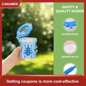 【CANAMEK 】 3Pcs Outdoor Exploration Childrens Insect Observation Box Tadpole Insect Collection Box Clip Catching Butterfly Feeding Box