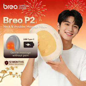 🌟Breo P2 Neck Massager Pillow Eelectric Kneading Heating Massage Pillow for Neck Shoulder Back Waist Car Home Dual-use