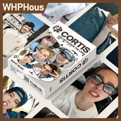 WHPHous 55Pcs Set Laser Card Kpop Idol CORTIS New Album Series Lomo Cards Postcards Printd Photocards Fans Gift Collection