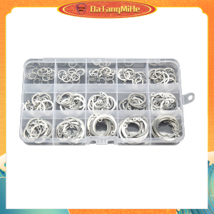 150Pcs/Set Snap Ring Eksternal Circlip Cincin Penahan Bermacam Stainless Steel