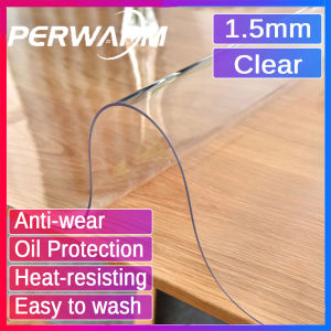 1.5mm Clear Rectangle PVC Waterproof Oilproof Soft Glass Protector for Table/Desk Pads Covers 1/1.5/2/3mm All Graph Shape With Multi Size Customized