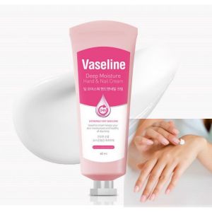 Kem Dưỡng Da Tay & Móng Tay Vaseline Hàn Quốc Deep Moisture Hand & Nail Cream 60ml