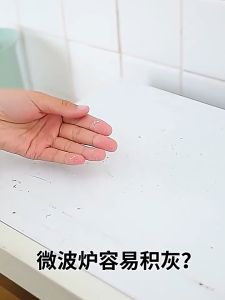 Microwave Oven Dust Cover Cotton Linen Fabric Dustproof Oil Resistant Storage Pockets Kitchen Decor