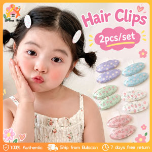 2/1Pcs Cute Floral Printed Hair Clips Hairpin Headwear Barrettes Fashion Accessory