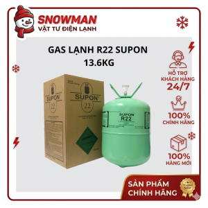 Gas Lạnh R22 Supon 13.6kg | Gas Máy Lạnh Kho Lạnh Điều Hòa