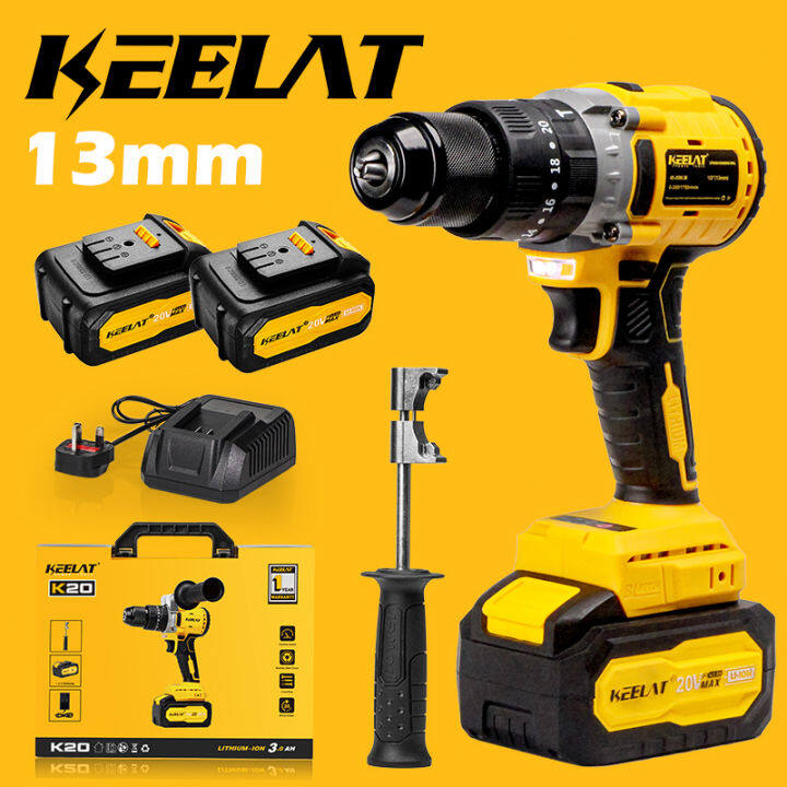 KEELAT KCD006 13mm Brushless Drill Cordless Heavy -Duty Electric Drill ...