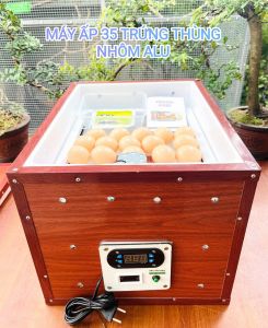 Máy ấp trứng 35 trứng đảo tự động ráp hoàn thiện thùng Nhôm ALU