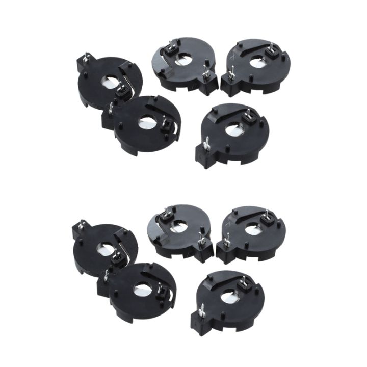 CR2016 2025 2032 Coin Cell Button Battery Holder Socket Black 10 Pcs ...