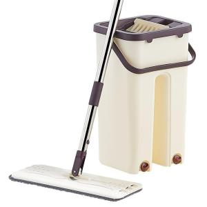 2 In 1 Self Clean Wash Dry Hands FreeMagic Flat Spin Mop Scratched Mop Lazy Flat Mop FreeHand Wash Keimav