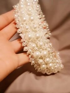 Pearl headband European and American headwear vintage hair accessory light luxury hair accessory hair clip headband for prom