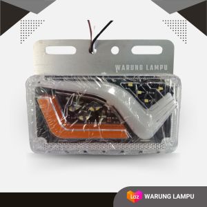 LED Lampu Bak 24V Truk Fuso Tronton Bis Lampu Samping Running - Ver. Model V