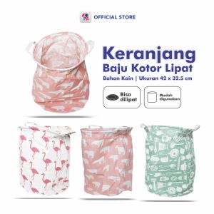Keranjang Baju Kotor - Tempat Baju Kotor Lipat Bahan Kain Bermacam Motif Keranjang Laundry tas / PB EDUKASI ANAK - PBNB