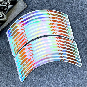 16แพ็คใหม่17นิ้วHONDAรถจักรยานยนต์ล้อล้อสะท้อนแสงสติ๊กเกอร์ตกแต่งสติกเกอร์ขอบสำหรับฮอนด้าXRMคลื่น125 110 CBR500R 1000rr CB500F CBFเหล็กแผ่นรีดร้อนEX5 CB400 CB150R Tmx 155