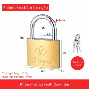 Ổ khóa bấmsiêu bền Ổ khóa cửa bấm tri vàng theo công nghệ Nhật Bản chịu lực cực kỳ chắc chắn -Lumbley