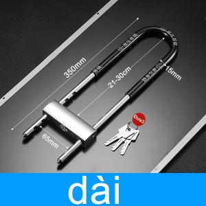 Khóa Uchống trộm loại dài và ngắn-Thiết kế chắc chắn dành cho cửa kínhkhả năng chống cắt cao an toàn tuyệt đối