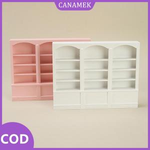 CANAMEK✨ 1:12 Dollhouse hiển thị tủ phòng khách mini đồ nội thất cửa sổ Showcase bảng bàn thiết lập Nhà búp bê phụ kiện
