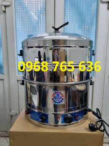 Nồi hấp Lò hấp Xửng hấp xôi bánh bao bánh flan mini size 35cm dùng cho gia đình chạy điện