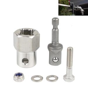 Robusts thép Adapter bao gồm 1/2 inch bit xe nâng đầu cặp khoan chịu lực cao thép Trailer nâng đầu cặp khoan