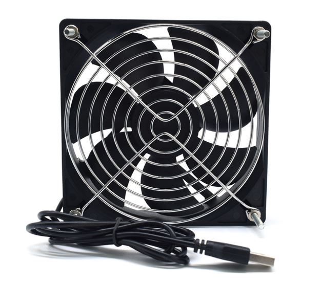 Mini Usb Cooling Fan Router USB Cooling Fan 5V mini mute large wind chassis Router cooling fan 12cm ...
