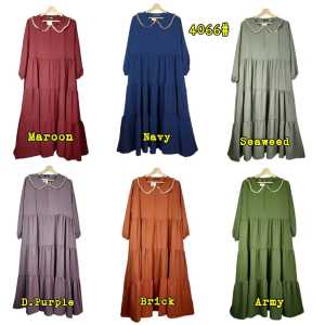 GAMIS BUSUI Krah MiDi Crinkle Terbaru & Kekinian BIG SIZE SUPER JUMBO 4XL LD=120cm 4110# 4131#