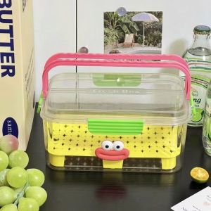 Fornicalmore hộp đựng trái cây Snack cầm tay sắc nét hoạt hình Hộp đựng đa năng thích hợp cho dã ngoại ngoài trời
