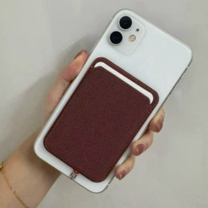 High Quality Original Technology Woven Card Bag For IPhone 17 16 15 14 13 12 Pro Max Air For Magsafe Official Magnetic Card Bag