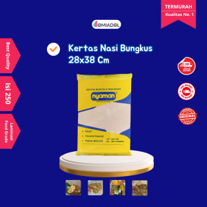 Kertas Nasi Uduk Samir Alas Piring Ukuran 25 Cm - 100 Pcs
