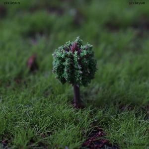 [COD] yixiayun 20Pcs shrub vegetation scene sand table landscape tree model deor