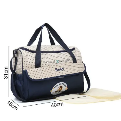 LUCKYBABE Fashionable Mommy Bag Large Capacity Mother and Baby Diaper Bag Multifunctional Waterproof