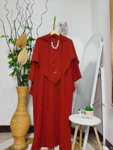 GAMIS WANITA SET KERUDUNG SYARI /KAFTAN AMENA SET SYARI /DRESS ABAYA TURKEY