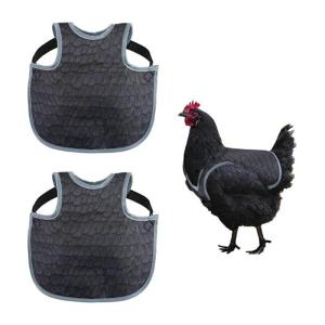 2PCS Chicken Back Protectors Strong Prevent Pecking Gear Soft Cloth for Healthy Growth