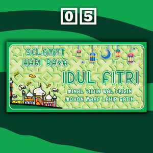 Spanduk Idul Fitri Baner Idul Fitri