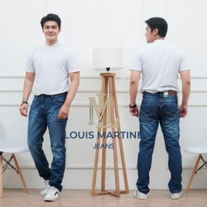LOUIS MARTINE TERBARU CELANA JEANS PANJANG PRIA LOUIS MARTINE STANDAR REGULER FIT