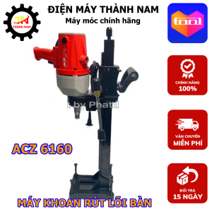 Máy Khoan Rút Lõi Đa Năng ACZ 6160 - Công Suất 2000W - Khả Năng Khoan Mũi Tối Đa 160mm - Có Thể Tháo Rời - Bảo Hành 6 Tháng