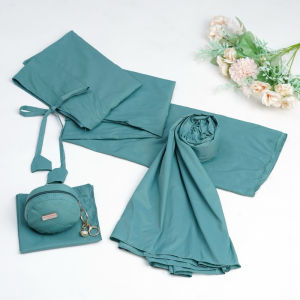 Mukena Travel Mini Parasut Korea Tanpa Lasercut