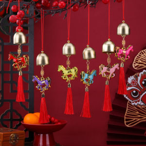 Festival ornament gifts festive and lucky charm pendants door ornaments necklaces accessories DIY small ornaments materials新年滴油福马挂件风铃 塑料喜庆小挂饰 盆景装饰开业饰品挂件