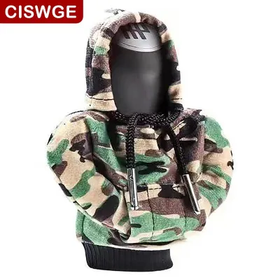 [COD] CISWGE SPORTS 1Pc Gear Shift Hoodie Cover Shift Cover Car Gear Handle Decoration Fits Manual Automatic Universal Car Shift Lever InteriorDecor