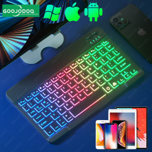 GOOJODOQ Backlit Keyboard Bluetooth-compatible Keyboard Backlight Wireless Keyboard and Mouse For iPad Android Windows iOS Phone