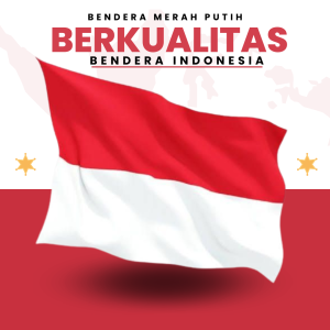 QWERTYS - Bendera Merah Putih Indonesia Bendera Bahan Cotton Berkualitas