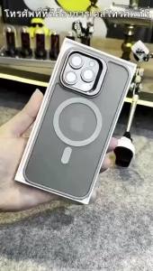 ขาตั้งเลนส์กล้อง แม่เหล็ก มีน้ำค้างแข็ง เคสไอโฟน 16 Pro max 15plus 14 เคส compatible for iPhone 16 15 14 13 case
