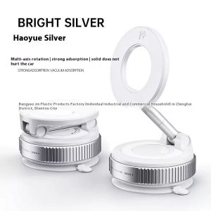 OURUNZHE ที่วางโทรศัพท์แม่เหล็กหมุนได้พับได้ดูดสองด้านสำหรับรถยนต์