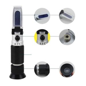 Household Portable Measuring Tools Instrument 0-32% Brix Refractometer Handheld-Brewing Auto Refractometer Sugar Meter