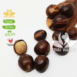 Biji Pala Bulat 100gr atau Nutmeg Bulat Kering Asli Hutan