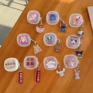 สำหรับ Baseus WM02 WM01บลูทูธหูฟังฝุ่นนุ่มใส Tpu ปกอ่อน TPU ใสใสเคสกับเครื่องประดับตะขอ