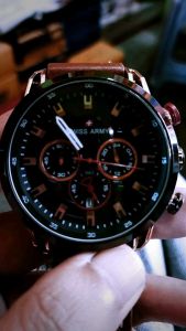 Jam Tangan swiss army chronograph tanggal aktif