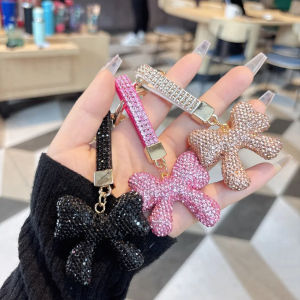 TIMIA เพชรเต็ม ห้อยกุญแจโบว์เพชร คริสตัล โบว์ ห้อยกุญแจโบว์ประดับคริสตัล เปล่งประกาย ระดับสูง จี้โบว์คริสตัล ผู้หญิง