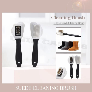 UC88 Sikat Sepatu Tas Suede Kulit Nubuck 3 Sisi Mencuci Nubuck Brush Penghilang Noda Suede Nubuck