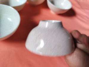 Chén ăn cơm nhựa melamine cao cấp vân đá kem đường kính 11.4 x 5.8 cm cao (CO11)